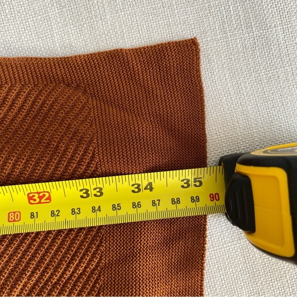 EILEEN FISHER Oversized Rust Orange Scoop Neck Sweater Dress Size S - Picture 11 of 12